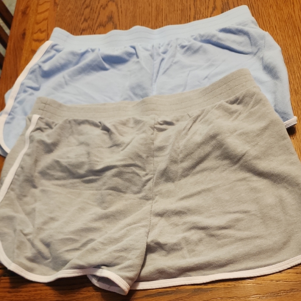 Women's Light Blue and Gray Shorts**LAST CHANCE